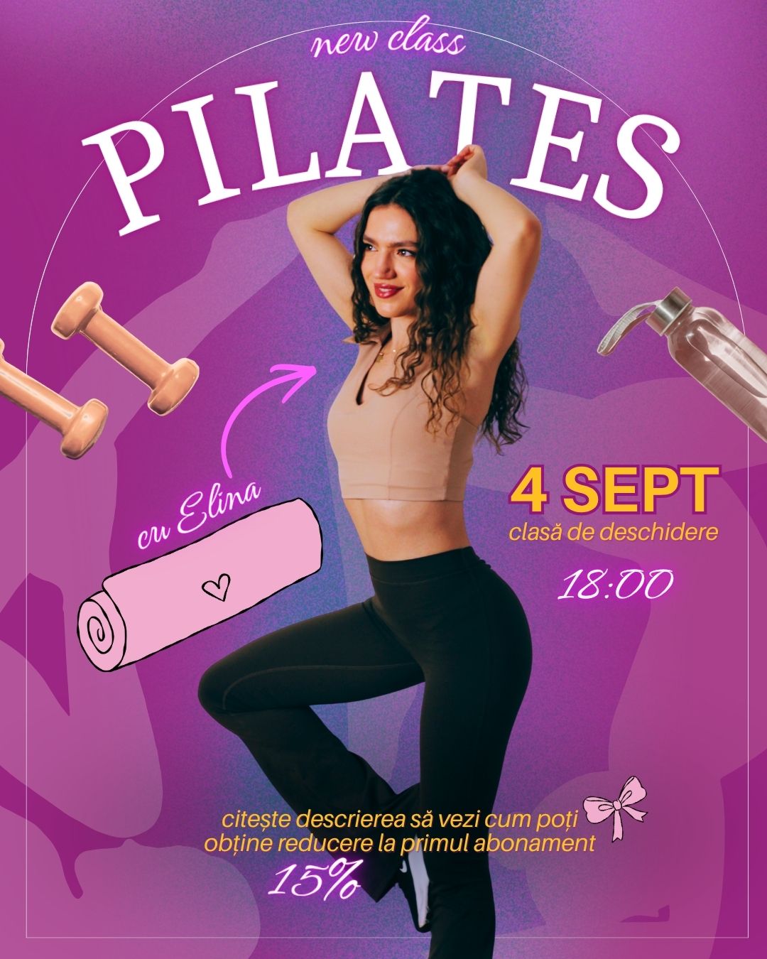 a woman in a pilates pose