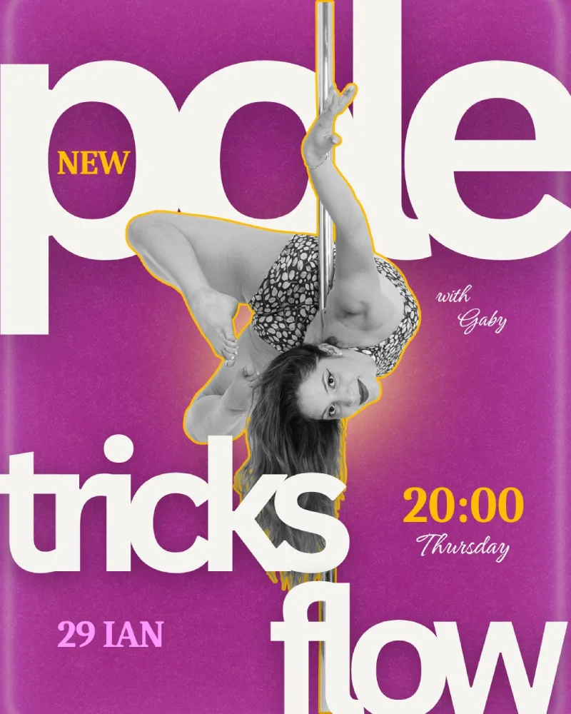 a woman dancing at pole dance