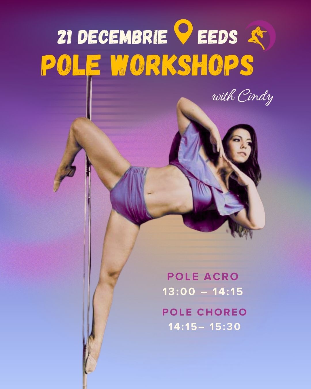 woman dancing on pole dance